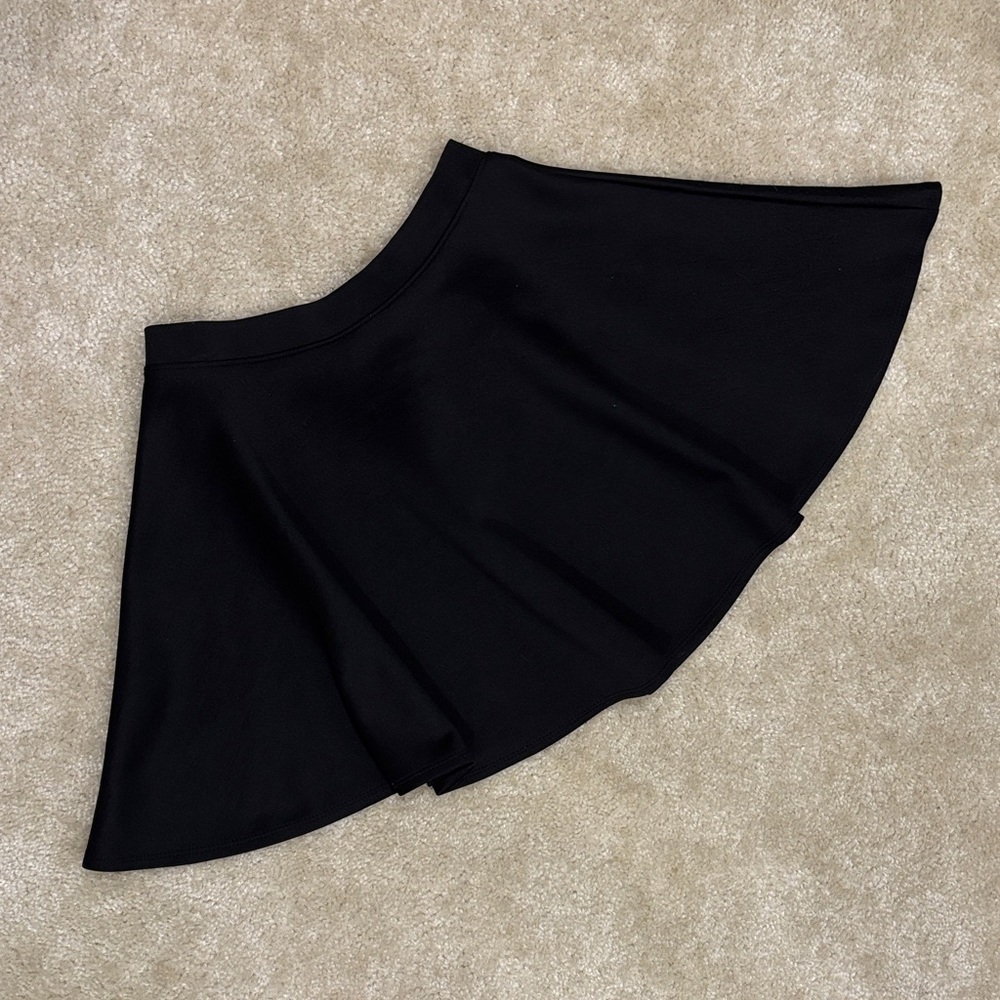 Elegant Black Skater Skirt